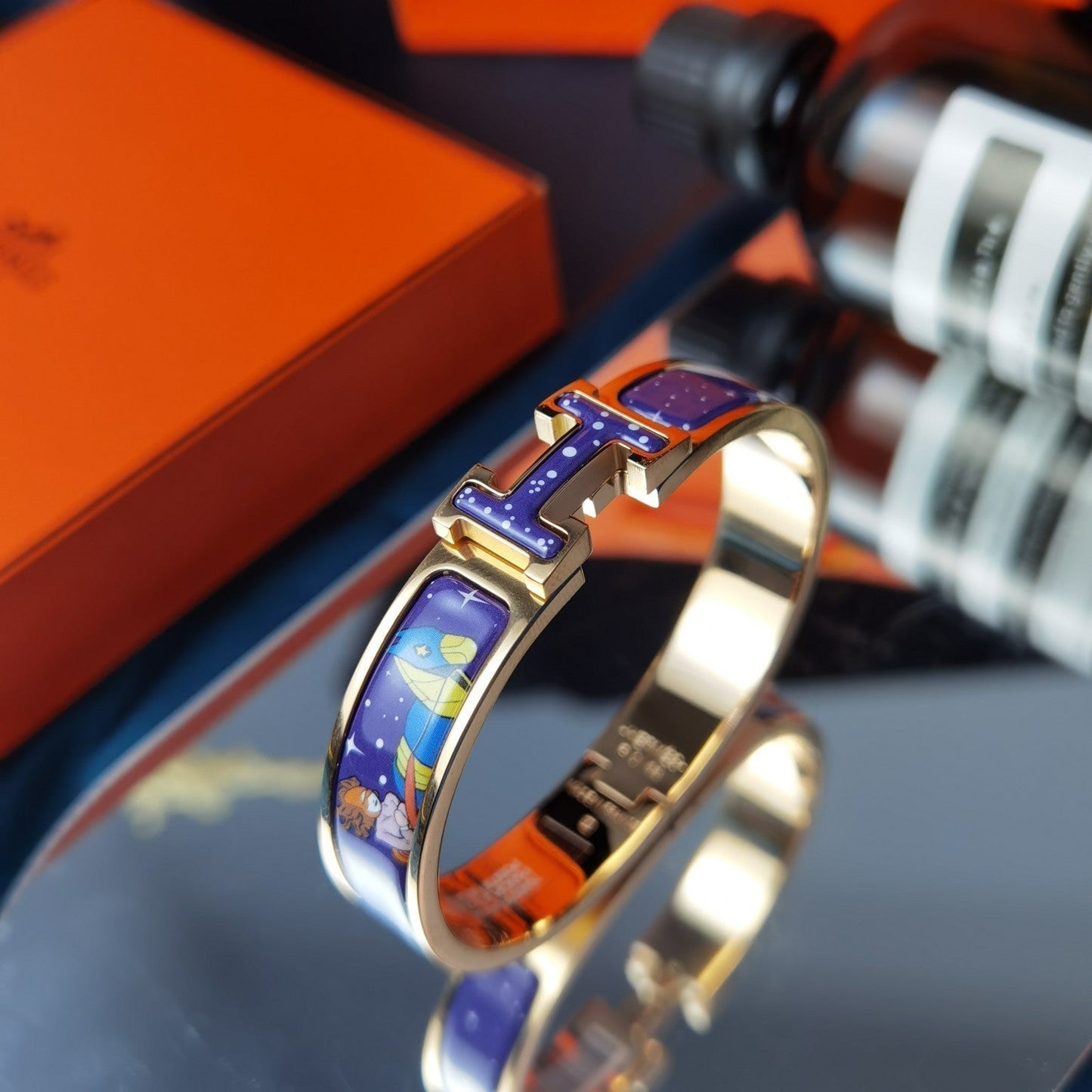 [LuxJewelry]H STAR AND MOON BRACELET 12MM