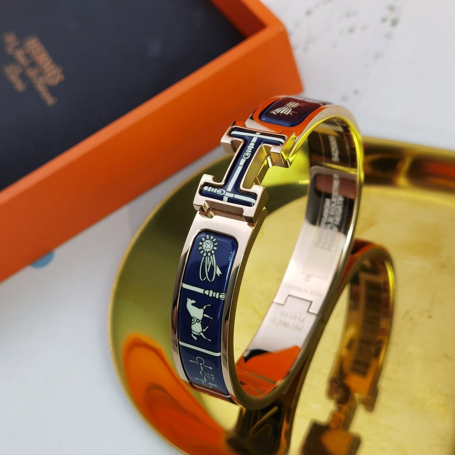 [LuxJewelry]H COUVERTURES DARK BLUE BRACELET