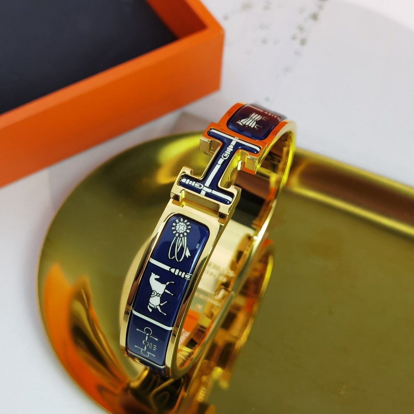 [LuxJewelry]H COUVERTURES DARK BLUE BRACELET