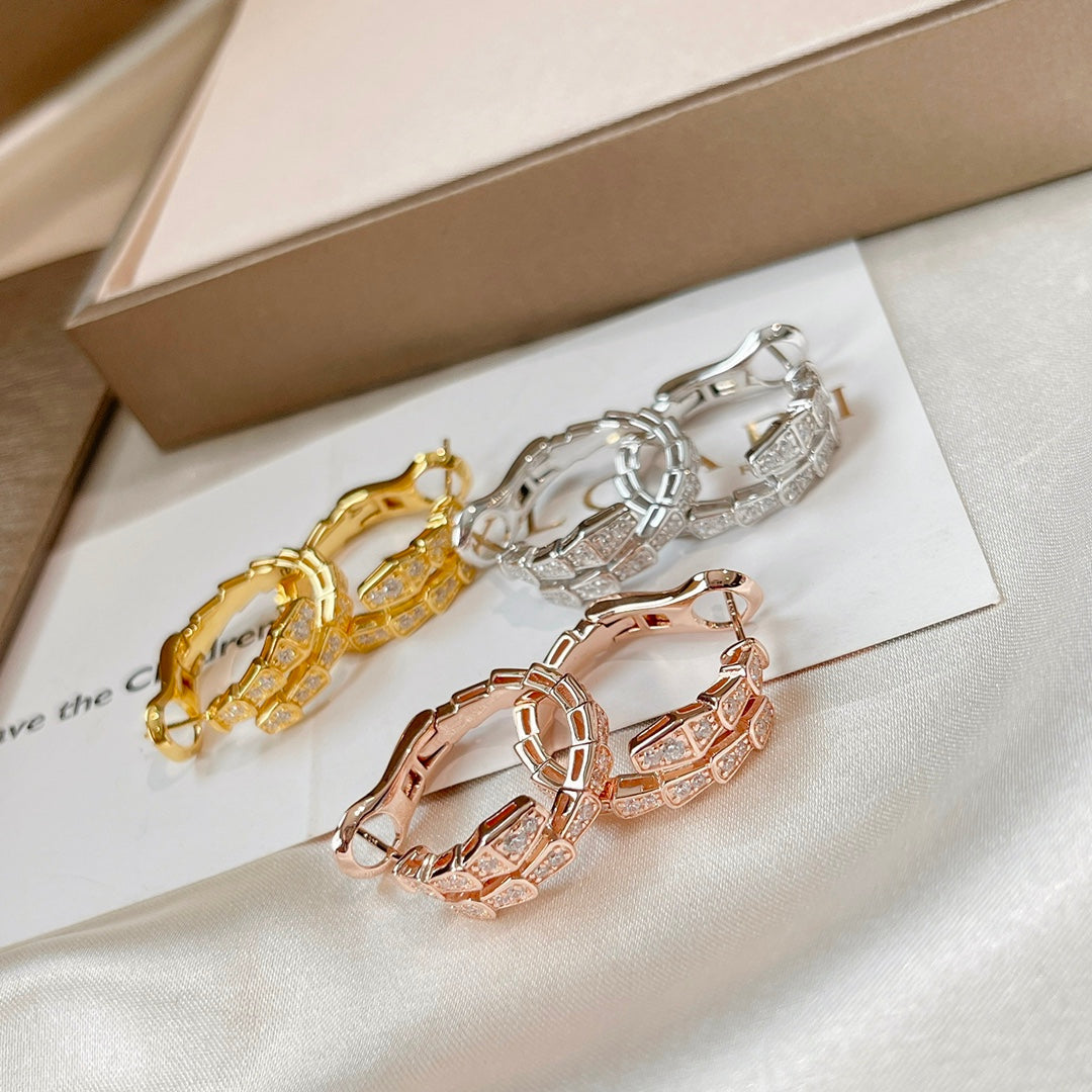 [LuxJewelry]SERPENTI EARRINGS DIAMOND