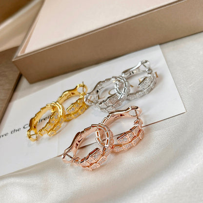 [LuxJewelry]SERPENTI EARRINGS DIAMOND