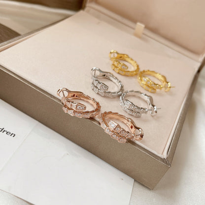 [LuxJewelry]SERPENTI EARRINGS DIAMOND