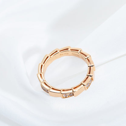 [LuxJewelry]SERPENTI RING PINK GOLD  3MM