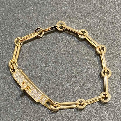[LuxJewelry]CHAINE BRACELET SMALL MODEL DIAMOND