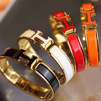 [LuxJewelry]H BRACELET 12MM GOLD