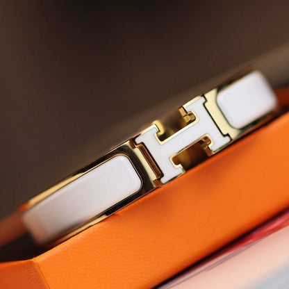 [LuxJewelry]H BRACELET 12MM GOLD