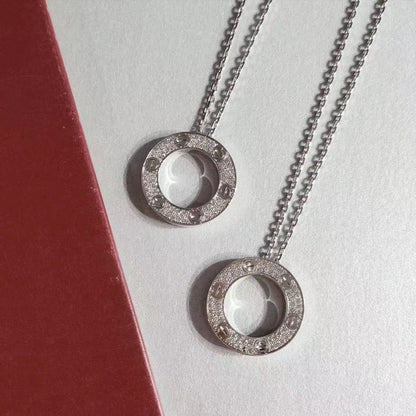 [LuxJewelry]LOVE NECKLACE ADJUSTABLE SILVER