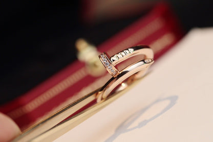 [LuxJewelry]JUSTE RING 2.65MM PINK GOLD DIAMOND