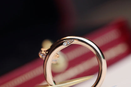 [LuxJewelry]JUSTE RING 2.65MM PINK GOLD DIAMOND