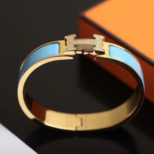 [LuxJewelry]H CLOUD BLUE BRACELET GOLD DIAMOND