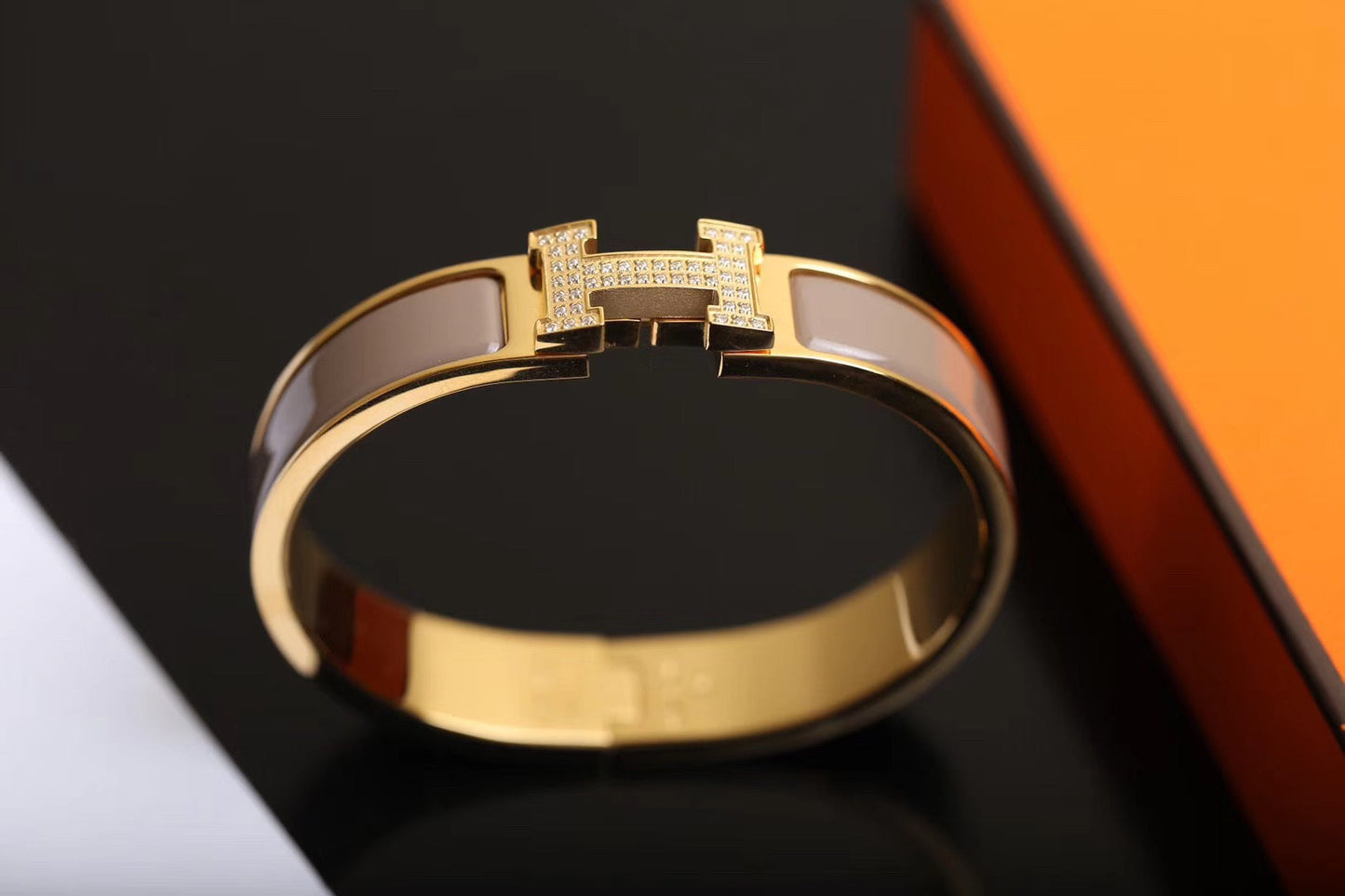 [LuxJewelry]H BRACELET GOLD DIAMOND
