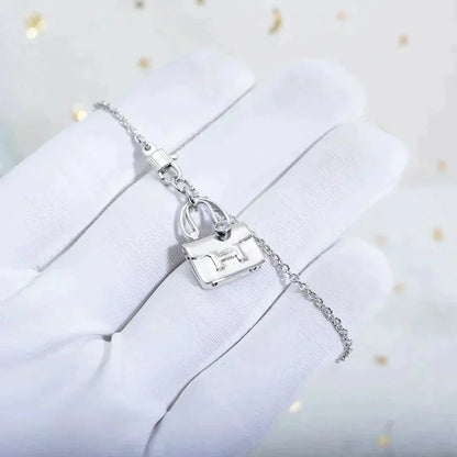 [LuxJewelry]AMULETTE PEDANT SILVER NECKLACE