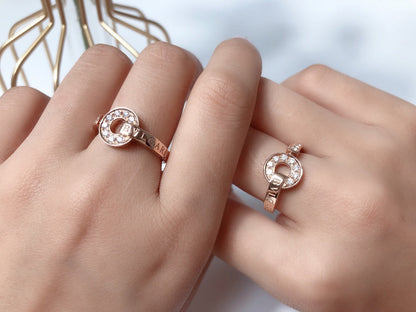[LuxJewelry]DREAM RING DIAMOND PINK GOLD