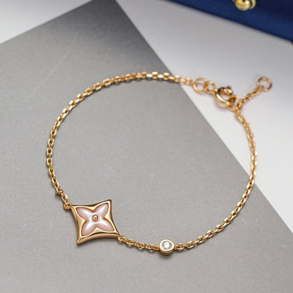 [LuxJewelry]STAR 1 DIAMOND PINK GOLD BRACELET