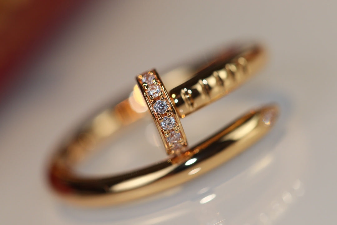 [LuxJewelry]JUSTE RING 2.65MM GOLD DIAMOND