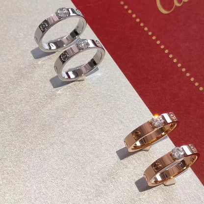 [LuxJewelry]LOVE RING 3.6MM 1 BIG DIAMOND