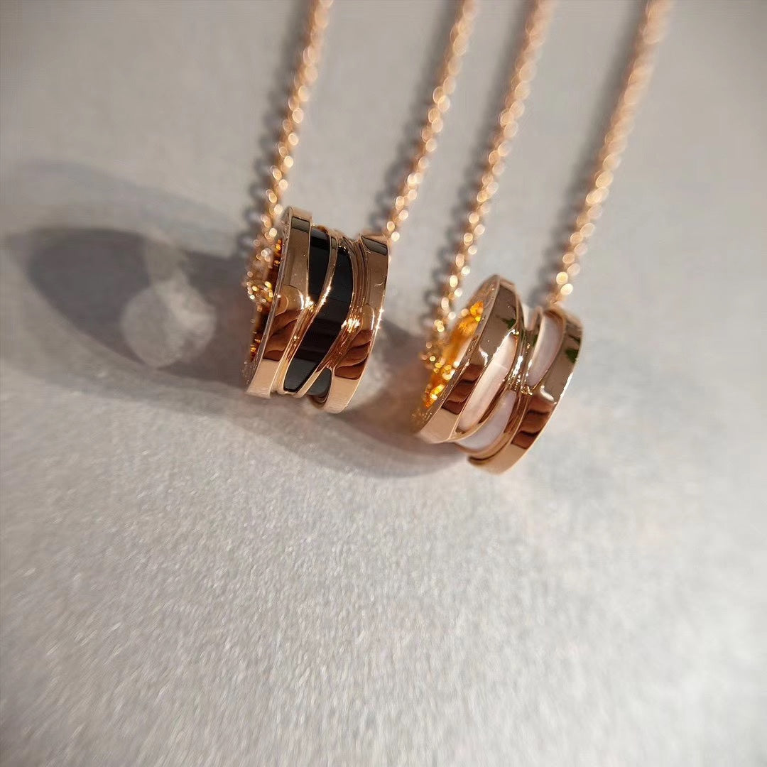 [LuxJewelry]ZERO 1 NECKLACE PINK GOLD