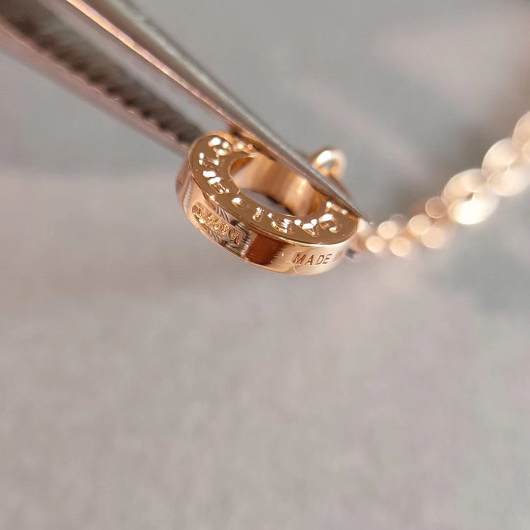 [LuxJewelry]ZERO 1 NECKLACE PINK GOLD