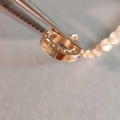 [LuxJewelry]ZERO 1 NECKLACE PINK GOLD