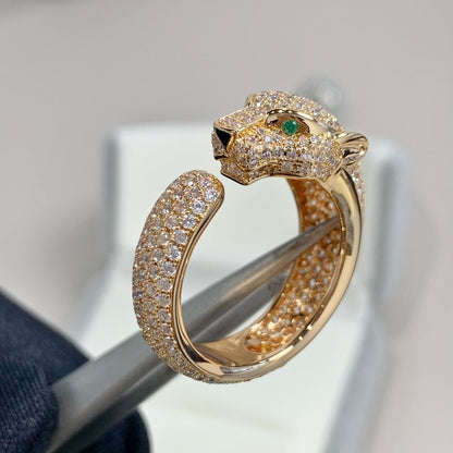[LuxJewelry]PANTHERE PINK GOLD DIAMOND RING