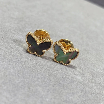 [LuxJewelry]BUTTERFLY DARK MOP  EARRINGS