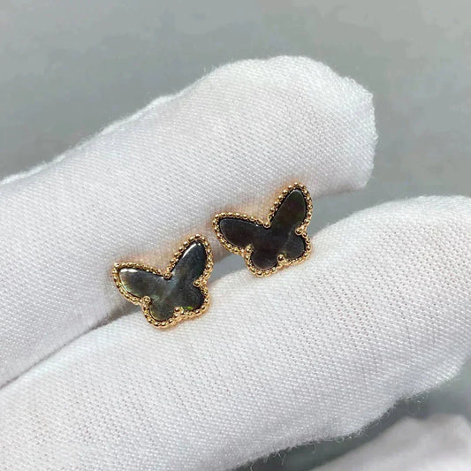 [LuxJewelry]BUTTERFLY DARK MOP  EARRINGS