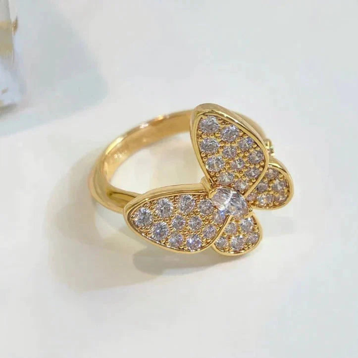 [LuxJewelry]BUTTERFLY DIAMOND RING