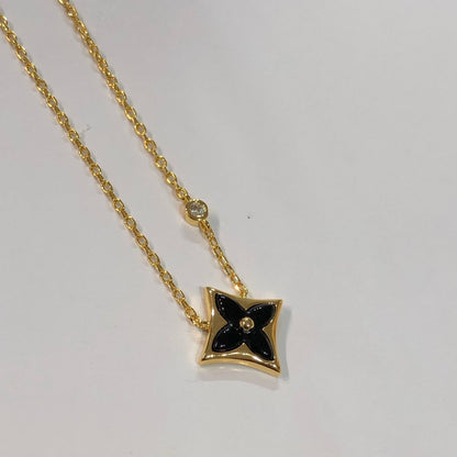 [LuxJewelry]STAR BLACK MOP NECKLACE