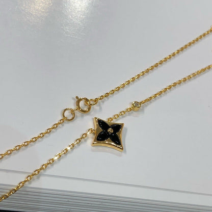 [LuxJewelry]STAR BLACK MOP NECKLACE