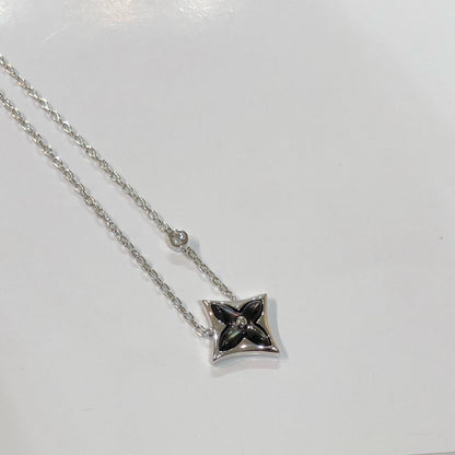 [LuxJewelry]STAR BLACK MOP NECKLACE