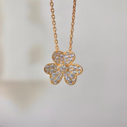 [LuxJewelry]FLOWER DIAMOND NECKLACE