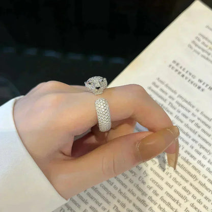 [LuxJewelry]PANTHERE 5.5MM ALL DIAMOND RING