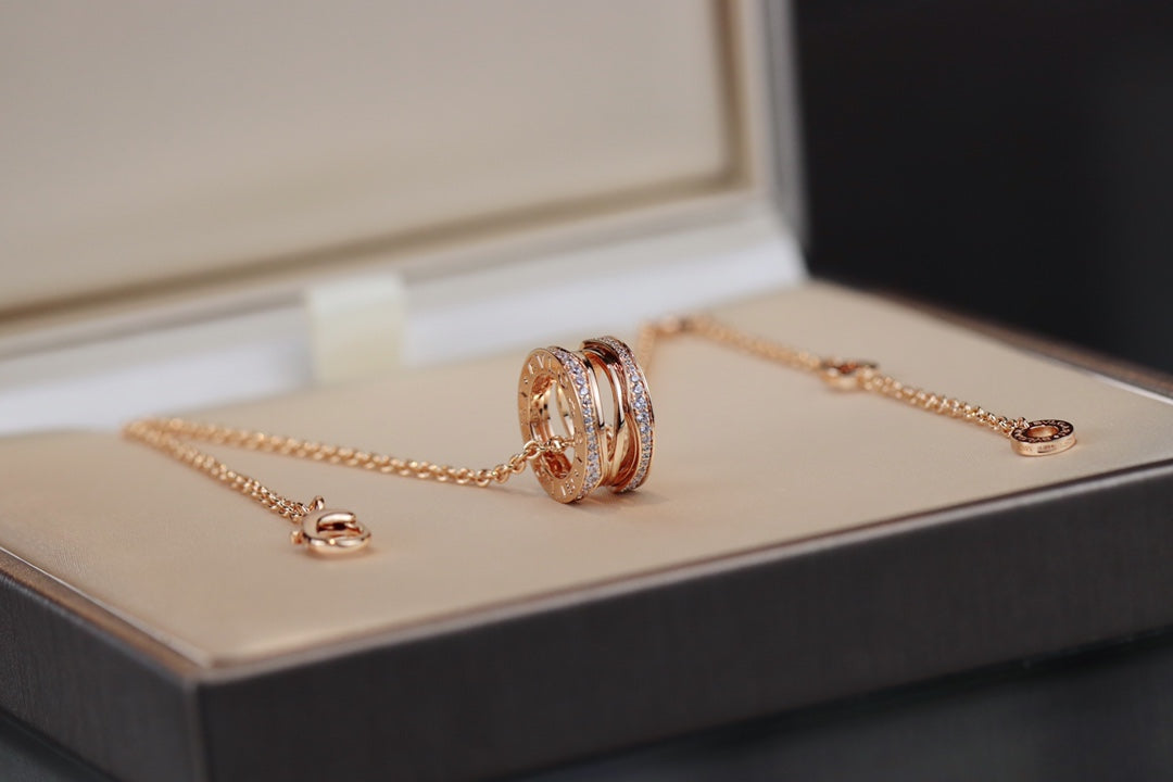 [LuxJewelry]ZERO 1 PINK GOLD NECKLACE