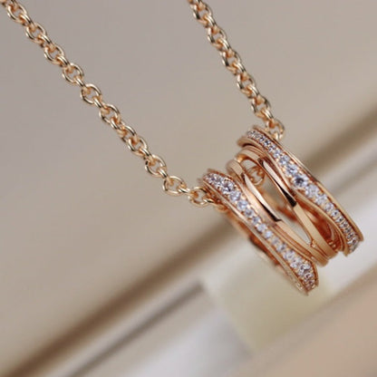 [LuxJewelry]ZERO 1 PINK GOLD NECKLACE