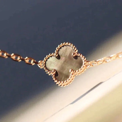 [LuxJewelry]CLOVER 20 MOTIFS LASER DIAMOND NECKLACE