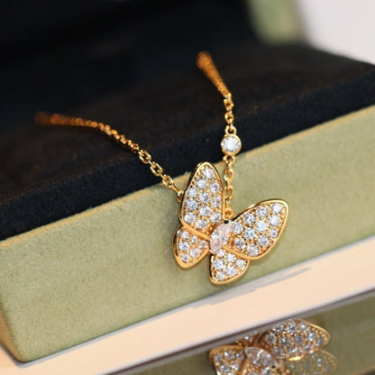 [LuxJewelry]BUTTERFLY DIAMOND NECKLACE