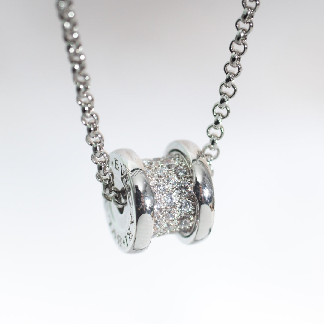 [LuxJewelry]ZERO 1 SILVER DIAMOND NECKLACE