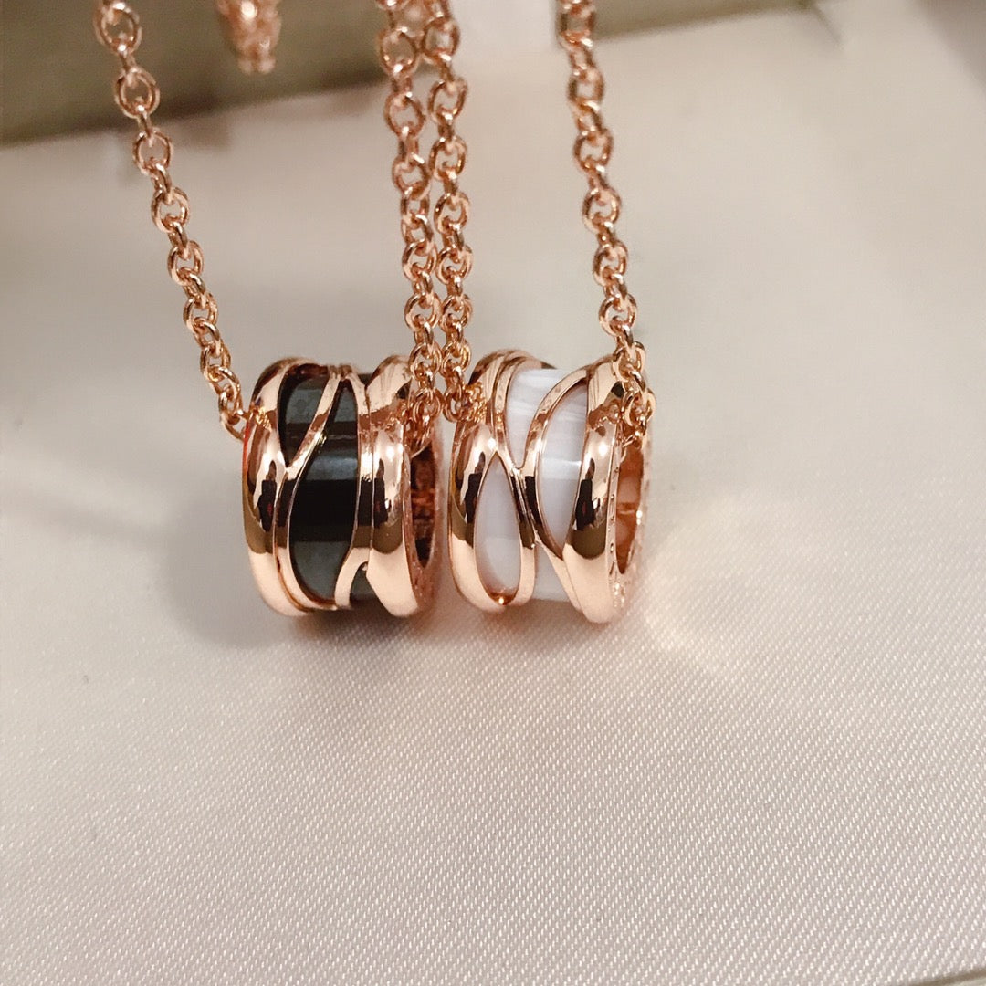 [LuxJewelry]ZERO 1 FOUR BAND PINK GOLD CERAMIC