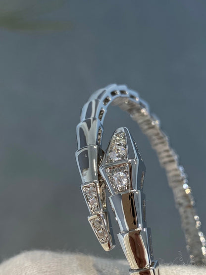 [LuxJewelry]SERPENTI BRACELET DIAMONDS SILVER
