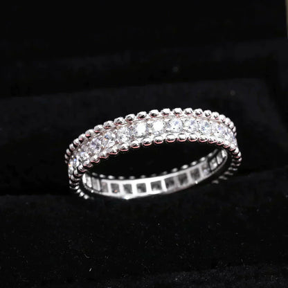 [LuxJewelry]PERLEE DIAMOND SILVER RING