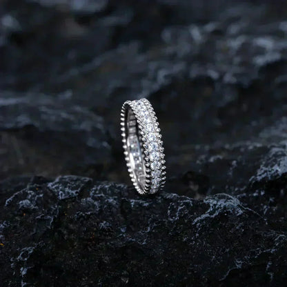 [LuxJewelry]PERLEE DIAMOND SILVER RING