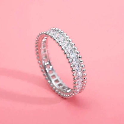 [LuxJewelry]PERLEE DIAMOND SILVER RING