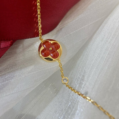 [LuxJewelry]SUN PEDANT CARNELIAN BRACELET