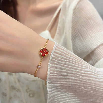 [LuxJewelry]SUN PEDANT CARNELIAN BRACELET