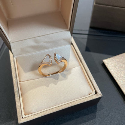 [LuxJewelry]DREAM MOP DIAMOND OPEN RING