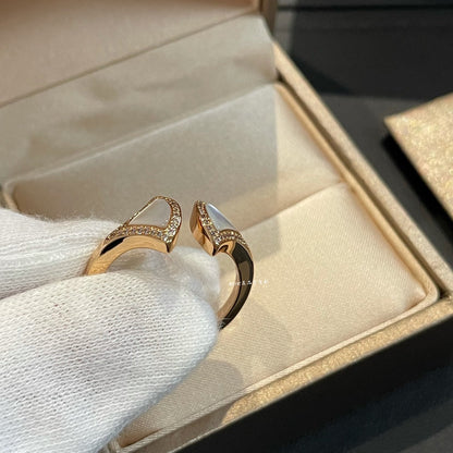 [LuxJewelry]DREAM MOP DIAMOND OPEN RING