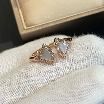 [LuxJewelry]DREAM MOP DIAMOND OPEN RING