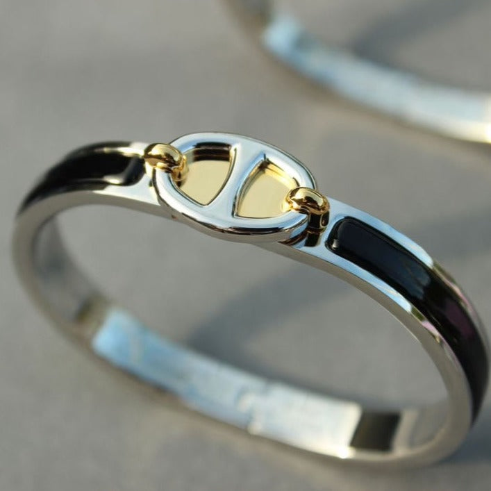 [LuxJewelry]CLIC CHAINE SILVER BRACELET