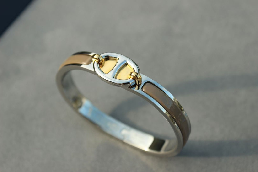 [LuxJewelry]CLIC CHAINE SILVER BRACELET