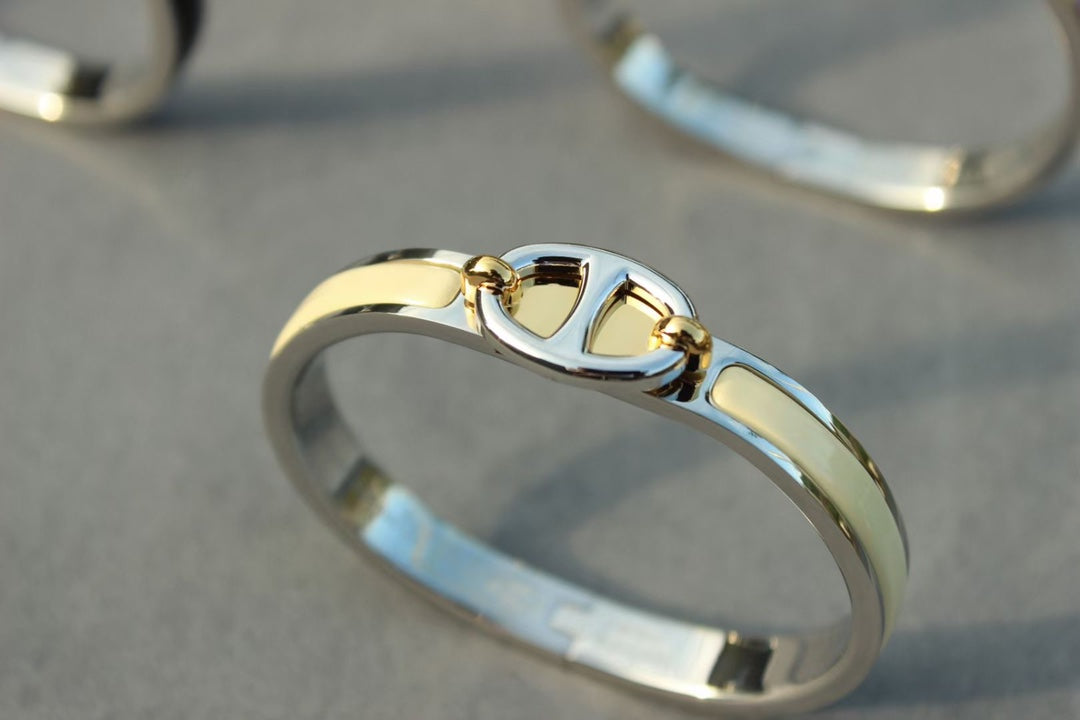 [LuxJewelry]CLIC CHAINE SILVER BRACELET
